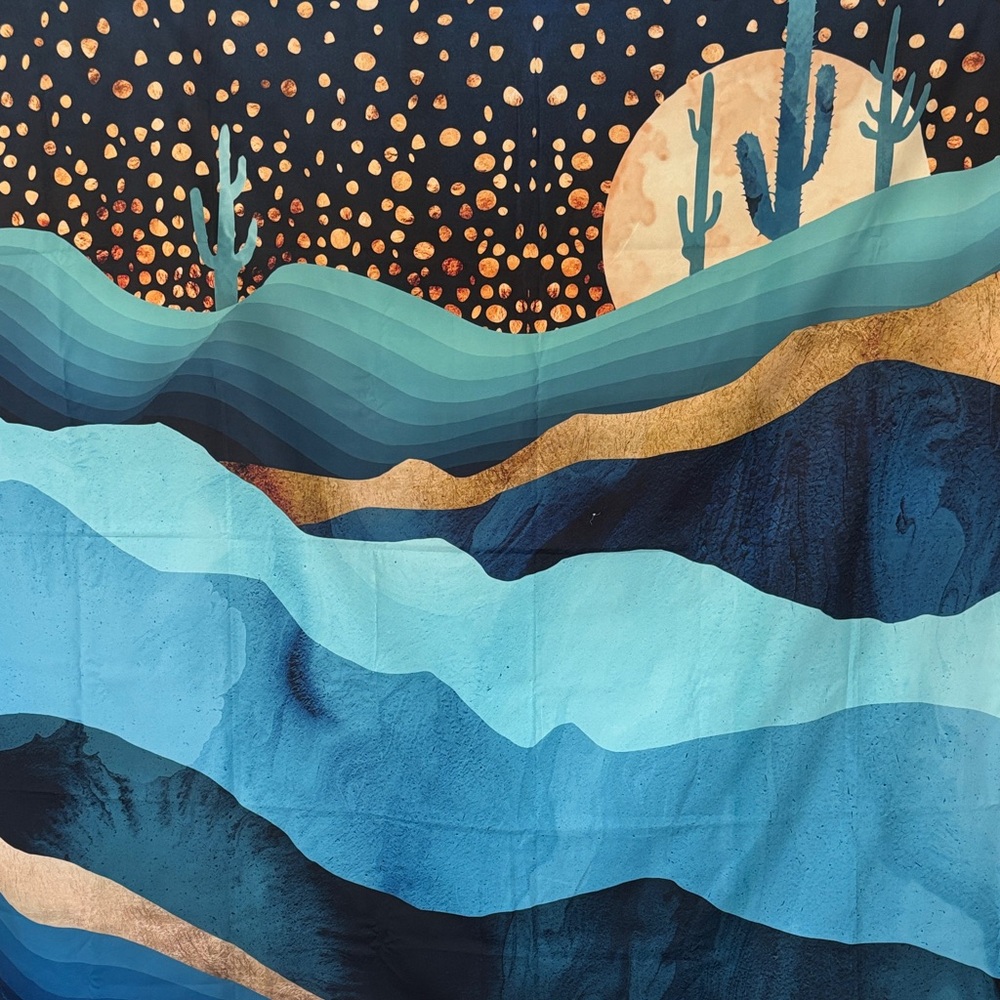“Indigo Desert Night” Wall Tapestry